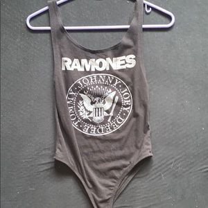 black brandy melville ramones body suit